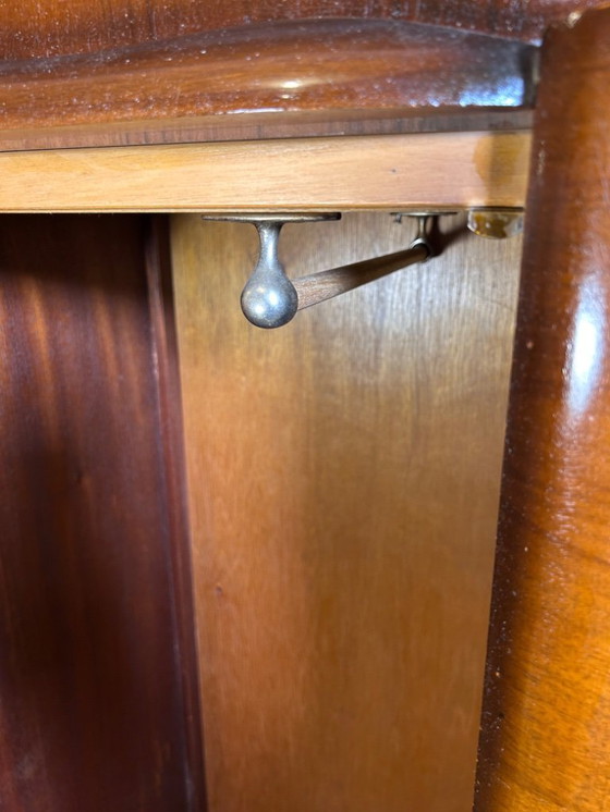 Image 1 of  Art Deco Burr Walnut Vintage Brocante Gents Wardrobe 1930–1940