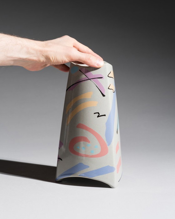 Image 1 of Dorothy Hafner para Rosenthal, Dúo de jarrones "Flash", Alemania, años 80