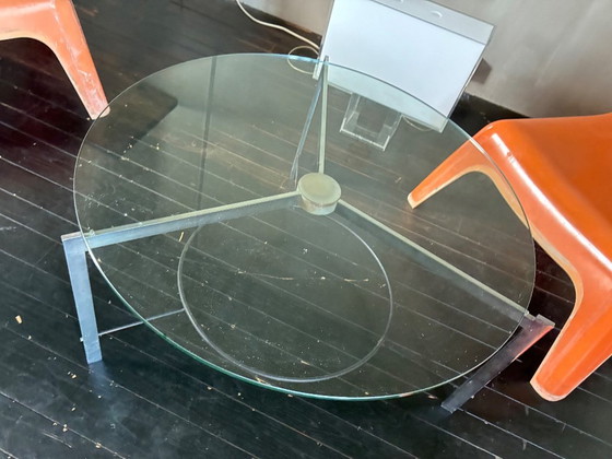 1967 Glass & Metal Coffee Table (photo 4 of 14)