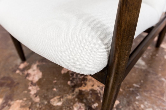 Image 1 of Mid Century Modern High Back Armchair By Edmund Homa In Kvadrat Fabric, Gfm, Poland, 1960s