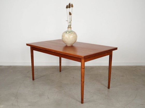 Image 1 of Table en teck, design danois, années 1970, fabrication : Danemark