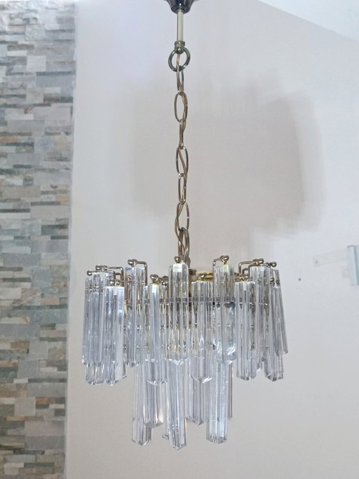 Murano glass chandelier by Venini 1960s