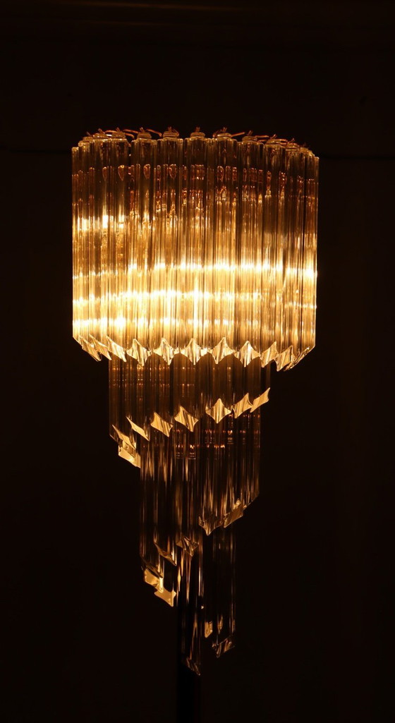 Image 1 of Large waterfall floor lamp/floor lamp by Novaresi, Murano glass, Italy, 1970s