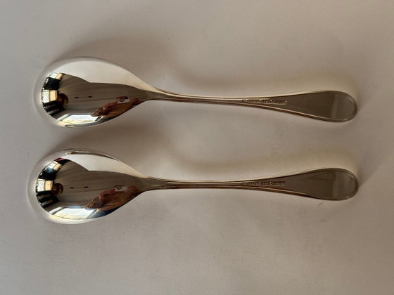 Image 1 of Service de table suédois Faden en argent massif Wilkens, composé de 16 pièces.