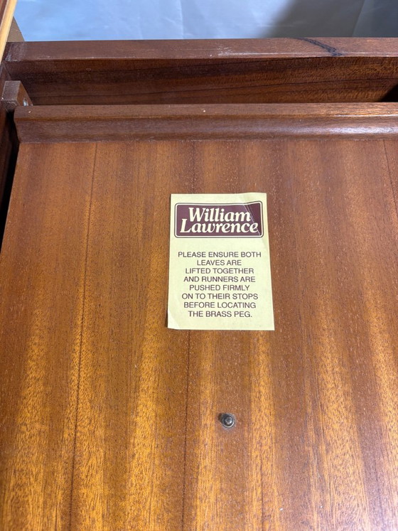 Tavolo da pranzo allungabile rotondo in teak vintage William Lawrence | Mid-Century | Ispirazione danese. Un (photo 6 of 12)