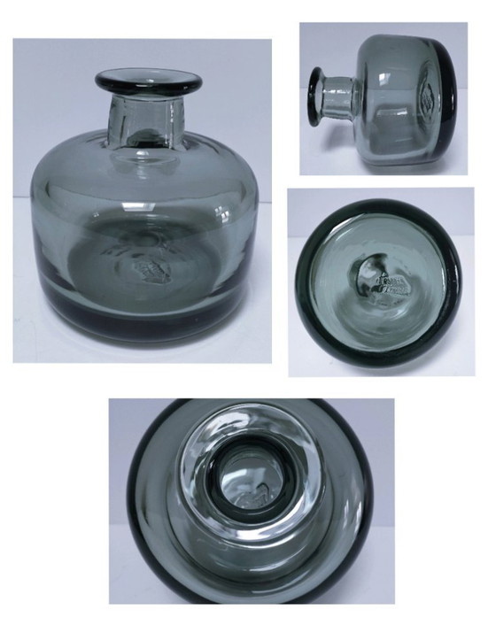 Image 1 of Verval Vallauris vase, smoky grey glass