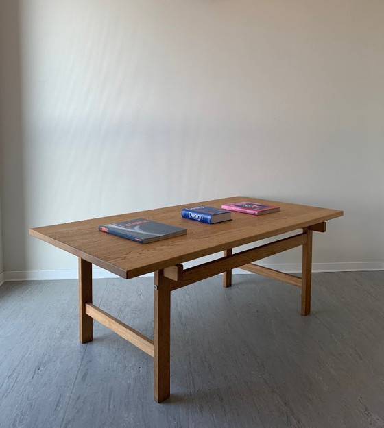 Image 1 of Hans J. Wegner coffee table – PP Møbler – solid oak – with original label