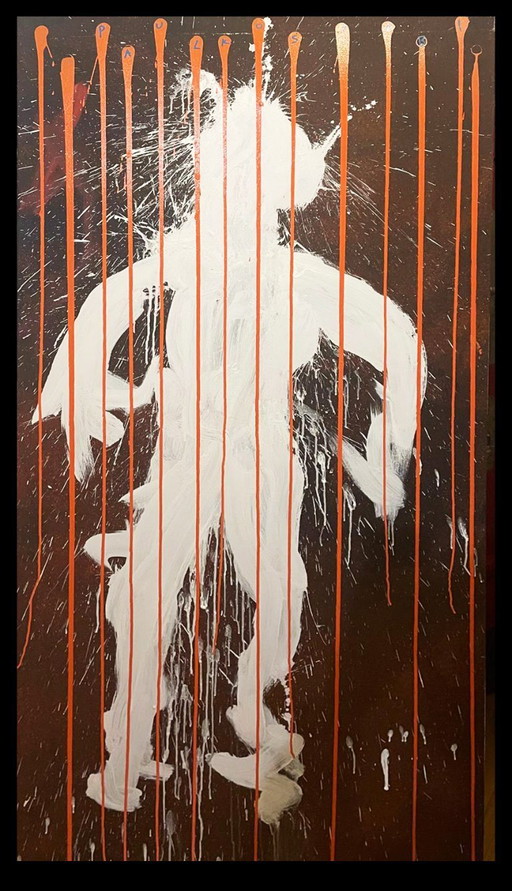 Kostabi, Paul - Worth Melting For - Acrylic, mixed media/canvas - hand-signed