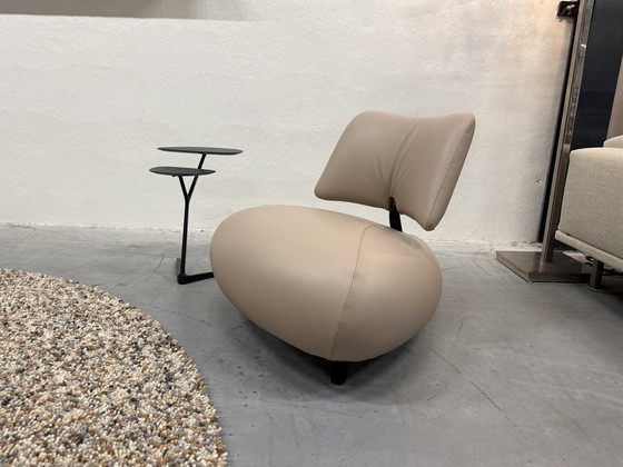 Image 1 of Leolux Pallone Pa Fauteuil Raffino Dove leer