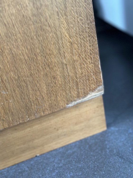 Image 1 of Authentic Consecration Safe / Tabernacle Cabinet in Solid Wood with Gilded Cross – With Key (Mid-20th Century)