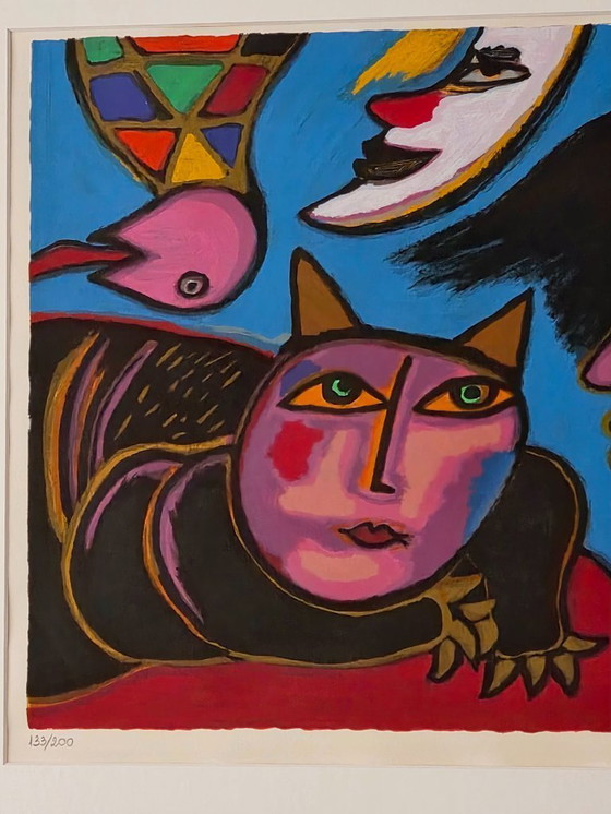 Image 1 of Corneille - Moon Clown / La Lune Clown - 133/200 - 1994 - Signé à la main