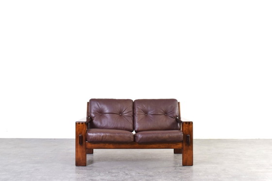 Brutalist Bonanza Sofa by Esko Pajamies for Asko, 1960s. – 2 seaters, Wood (photo 3 of 16)