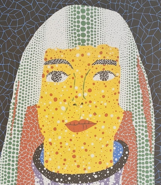 Image 1 of Naar Yayoi Kusama, Zelfportret, Lithografie, jaren negentig