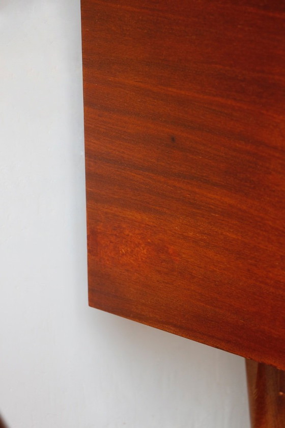 Image 1 of Zebrano Scandinavisch dressoir - Vintage jaren 60 buffet