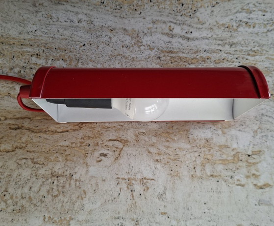 Applique rossa Vintage Happylight, anni '80, Metallo, Rosso, Modern (foto 5 di 13)