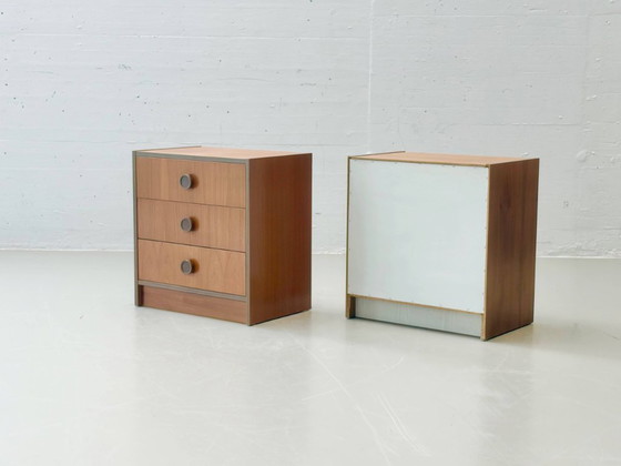 Image 1 of Set di 2 comodini in teak, stile metà secolo, anni '60.