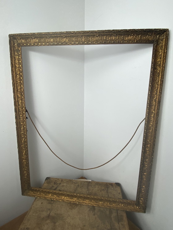 Image 1 of Antiek gouden houten frame