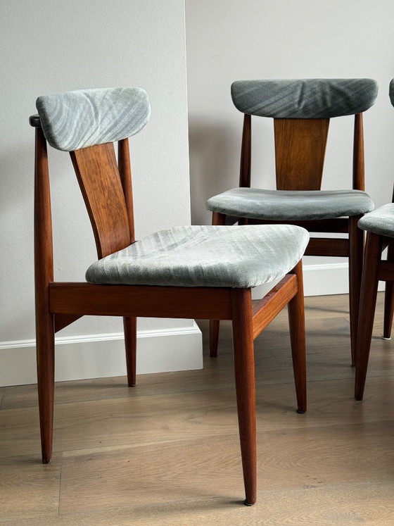 Image 1 of Chaises de salle à manger vintage - ensemble de quatre