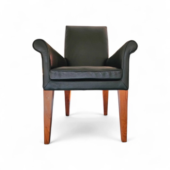 PARAMOUNT CHAIR BY PHILIPPE STARCK / black leather for Driade / 1989 – Adjustable recliner chair (photo 3 of 15)