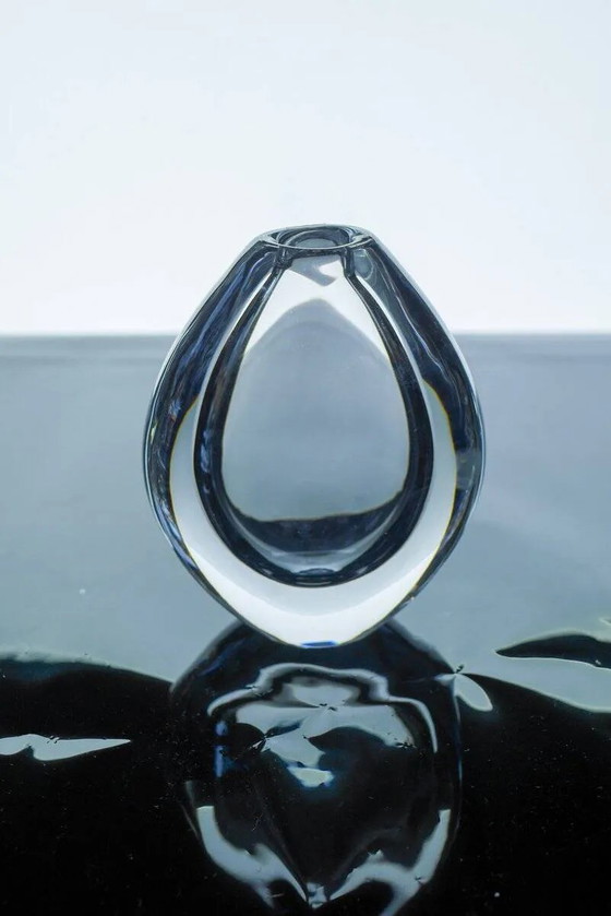 Image 1 of Crystal Lucid Drop Glass Vases by Sven Palmqvist for Orrefors, Sweden, 1950s, set of 3