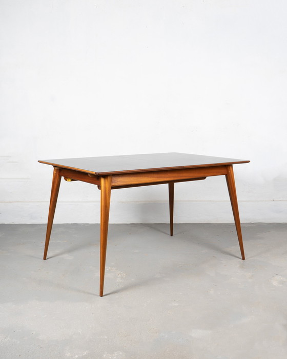 Image 1 of Mid Century Scandinavian Dining Table Made Of Teak