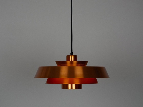 Image 1 of Lampada a sospensione vintage danese Nova di Jo Hammerborg, Fog og Morup, 1963