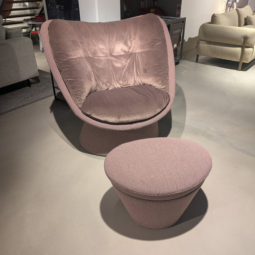 Fauteuil Montis Fabian avec repose-pieds