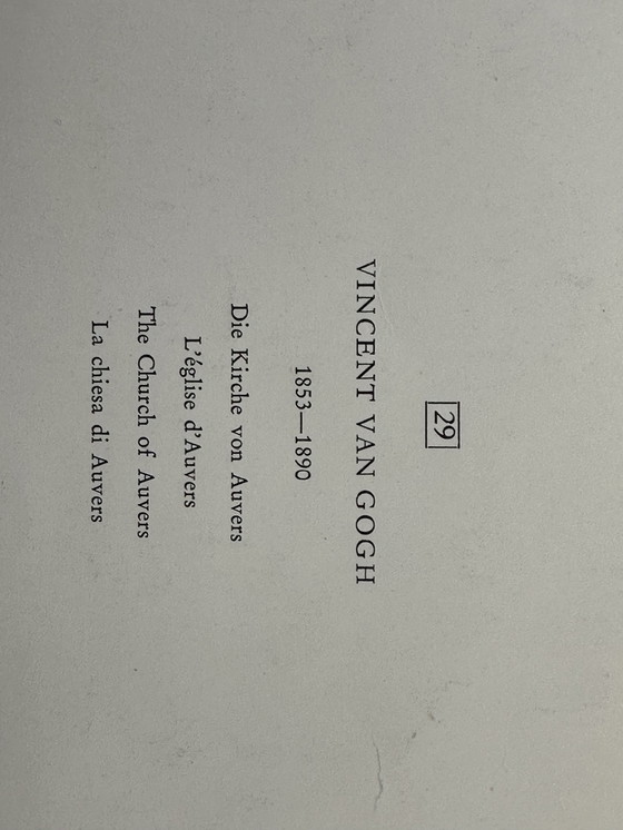 Image 1 of Vincent van Gogh La chiesa di Auvers copia originale 1960 Di Kunstkreis Lucerna Svizzera