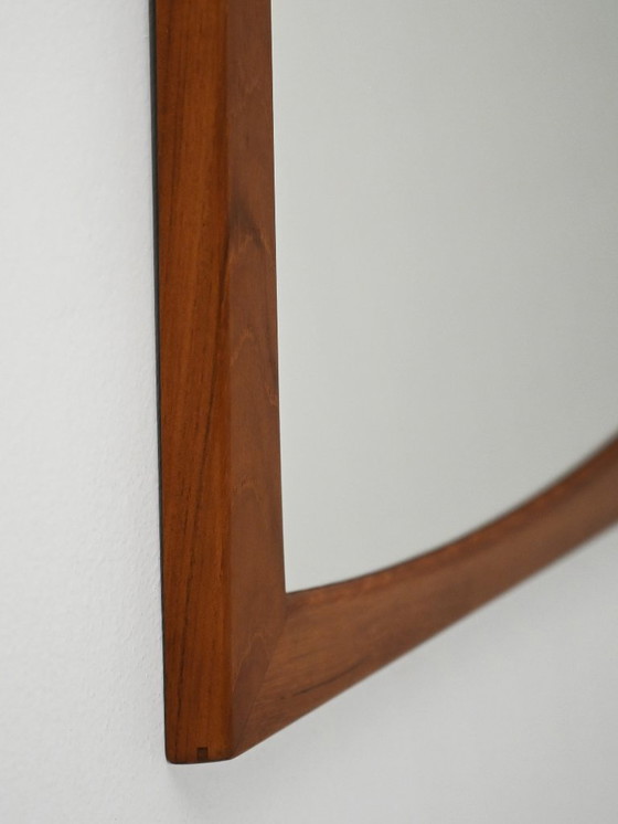 Image 1 of Deense rechthoekige teakhouten spiegel van Aksel Kjersgaard