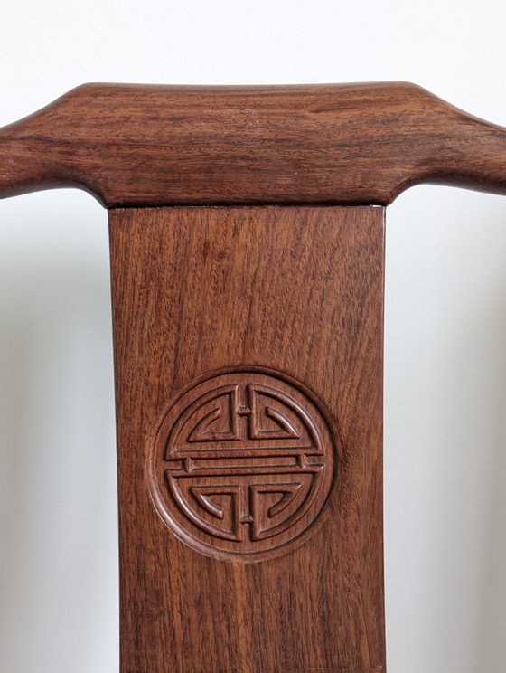 2x Chinesische Ming Orientalische Massivholzstühle Palisander – Sessel, Wood (photo 8 of 8)