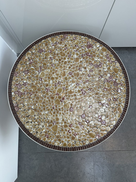 Image 1 of table basse vintage en mosaïque