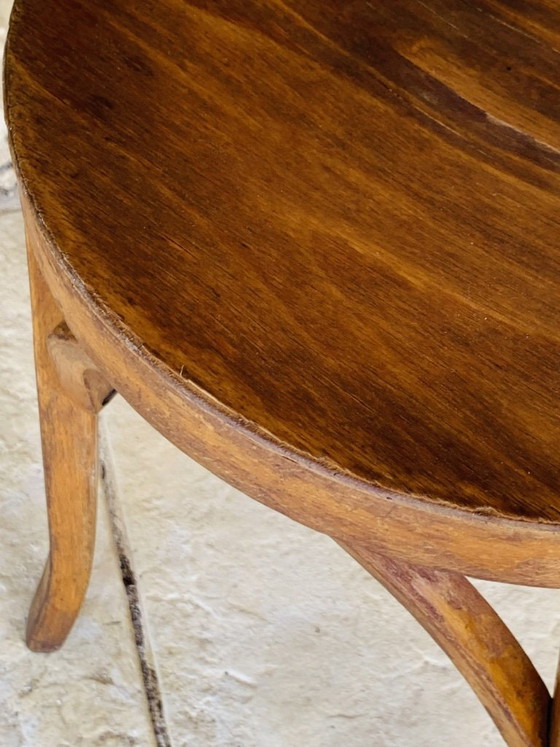 Sgabello vintage in legno curvato di Baumann, risalente agli anni '50 circa. – Sgabelli, Wood (photo 16 of 20)