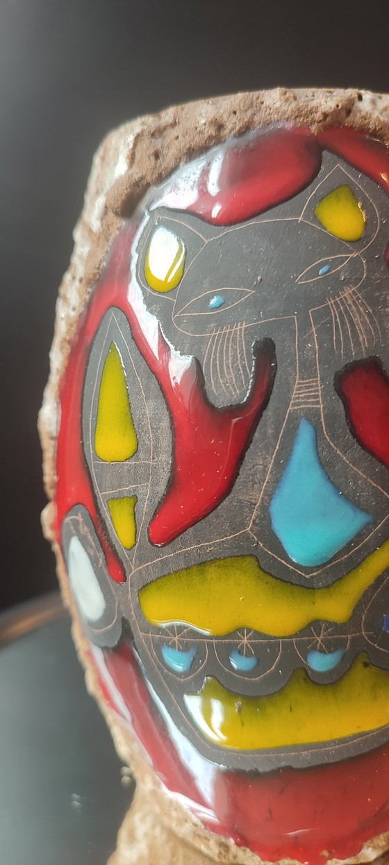 Image 1 of Céramique Italienne Luigi SANTI (1907-1981) Décor Zoomorphe
