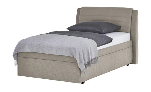 Upholstered bed with storage space 120 cm * 200 cm, incl. 7-zone Body Pro mattress