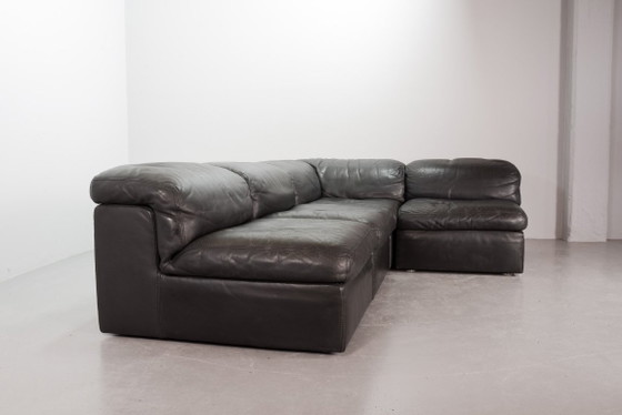 Canapé modulaire Jeep en cuir gris, années 1970, ensemble de 4 – Durlet, Canapés modulables, Leather (photo 5 of 38)