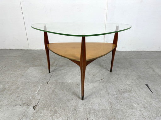 Table basse tripode italienne Mid Century