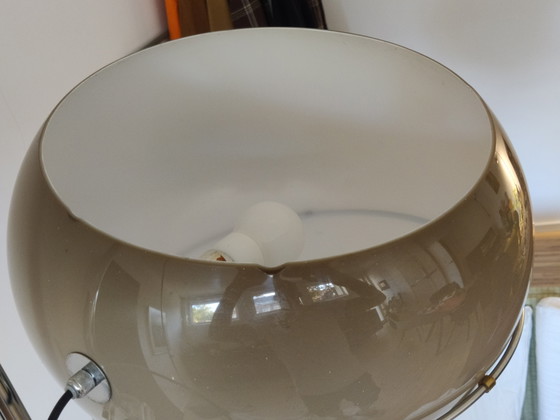 Gepo arc lamp, 1960s, XXL – Floor lights, Metal, Plastic (photo 4 of 14)