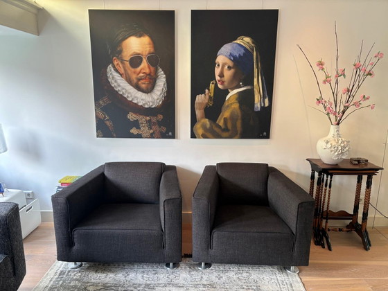 Image 1 of Design on Stock Blizz 3-Sitzer-Sofa und Sessel Mr und Hocker