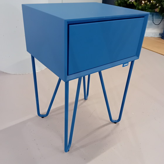 Image 1 of Pixel nachtkastje Royal blue