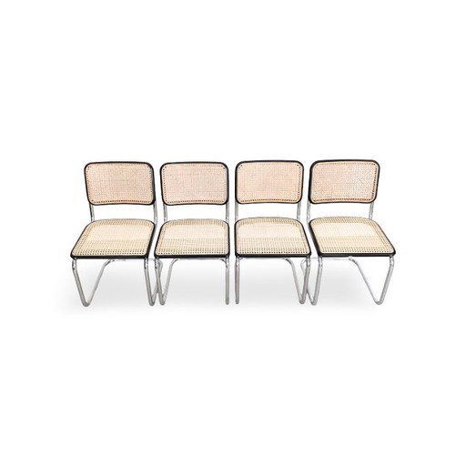 4er Set Thonet Freischwinger S32 V Breuer neues Wiener Geflecht