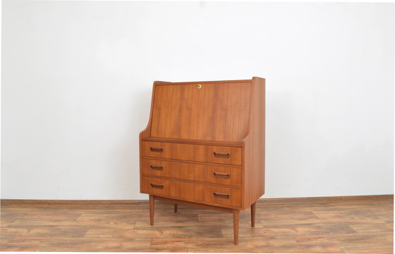 Image 1 of Mid-Century Danish Teak Secretary By Gunnar Nielsen For Tibergaard, 1960S.