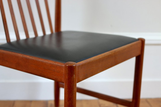 Image 1 of Set of 4 Scandinavian vintage Breox teak chairs, 1960