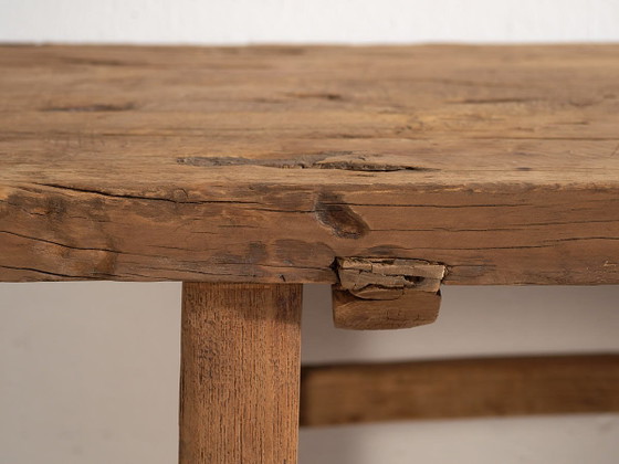 Antieke houten console tafel (ca. 1920) #6, Bruin, Rustic (foto 36 van 37)