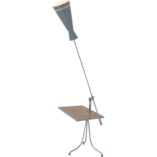 Vintage Space Age floor lamp with adjustable shade, 1960