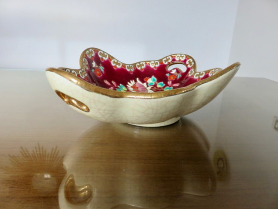 Image 1 of Plat en emaux de Longwy, modèle Venise, made in France, 40's 50's