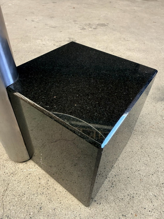 Metaform HK-2 Side table, Hank Kwint (stock:2), Glass, Metal, Black (photo 5 of 9)