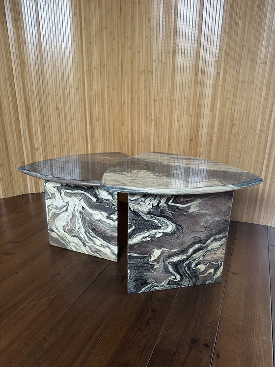 Image 1 of Set di tavolini vintage in marmo Mimi