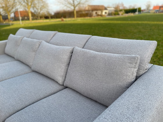 Image 1 of Montel Grey 4-Seater Fabric Sofa