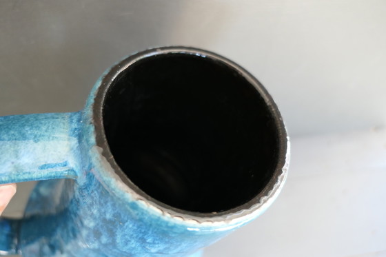 Image 1 of Vintage Scheurich 408 40 Vase W. Germany Turquoise