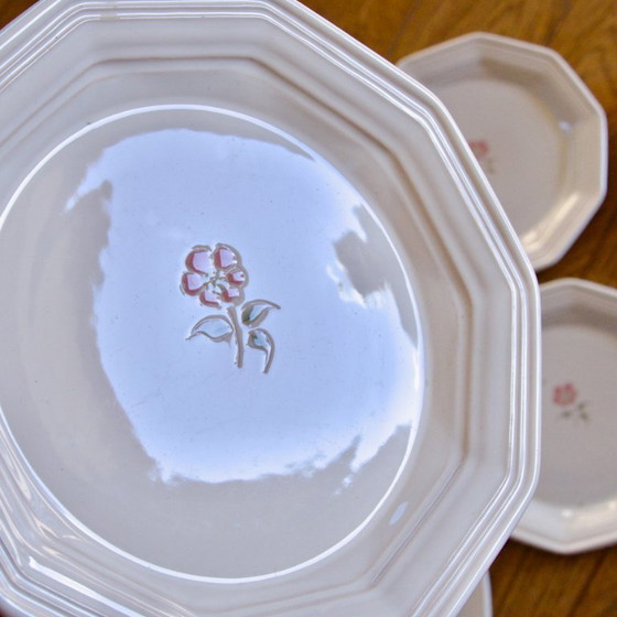 Image 1 of Assiettes anciennes de Niderviller peintes à la main